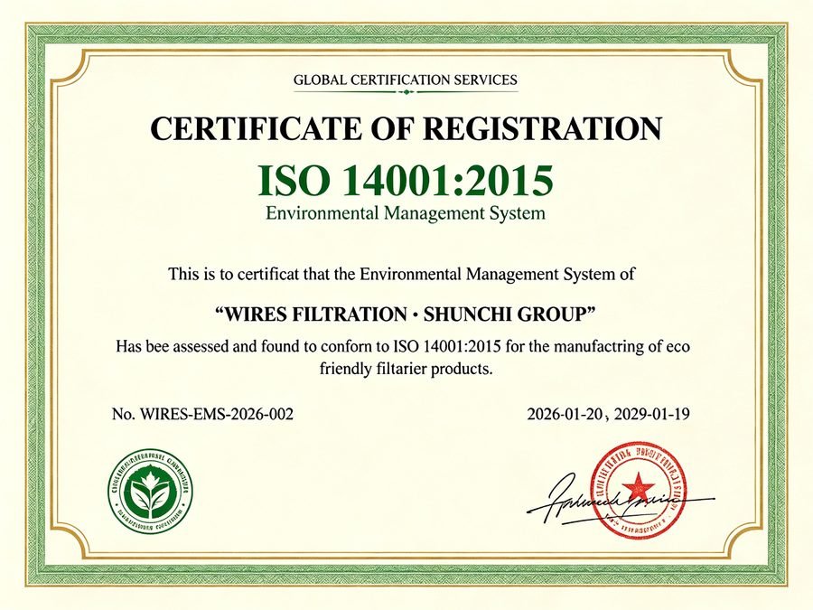 ISO 14001:2015 Environmental Management System Certificate - WIRES