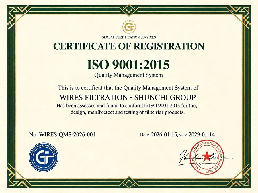 ISO 9001:2015 Quality Management System Certificate - WIRES