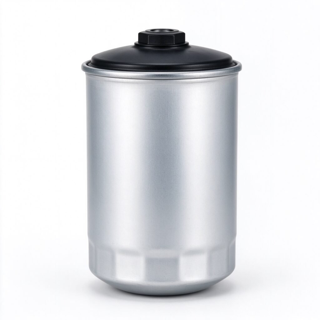 WIRES Spin-on Fuel Filter - Silver Canister with Black Top Cap