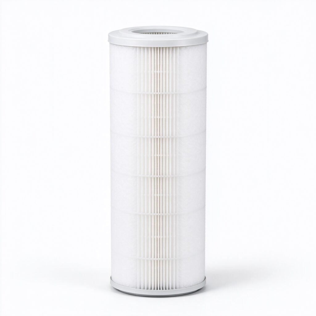WIRES Air Filter - White Tall Cylindrical
