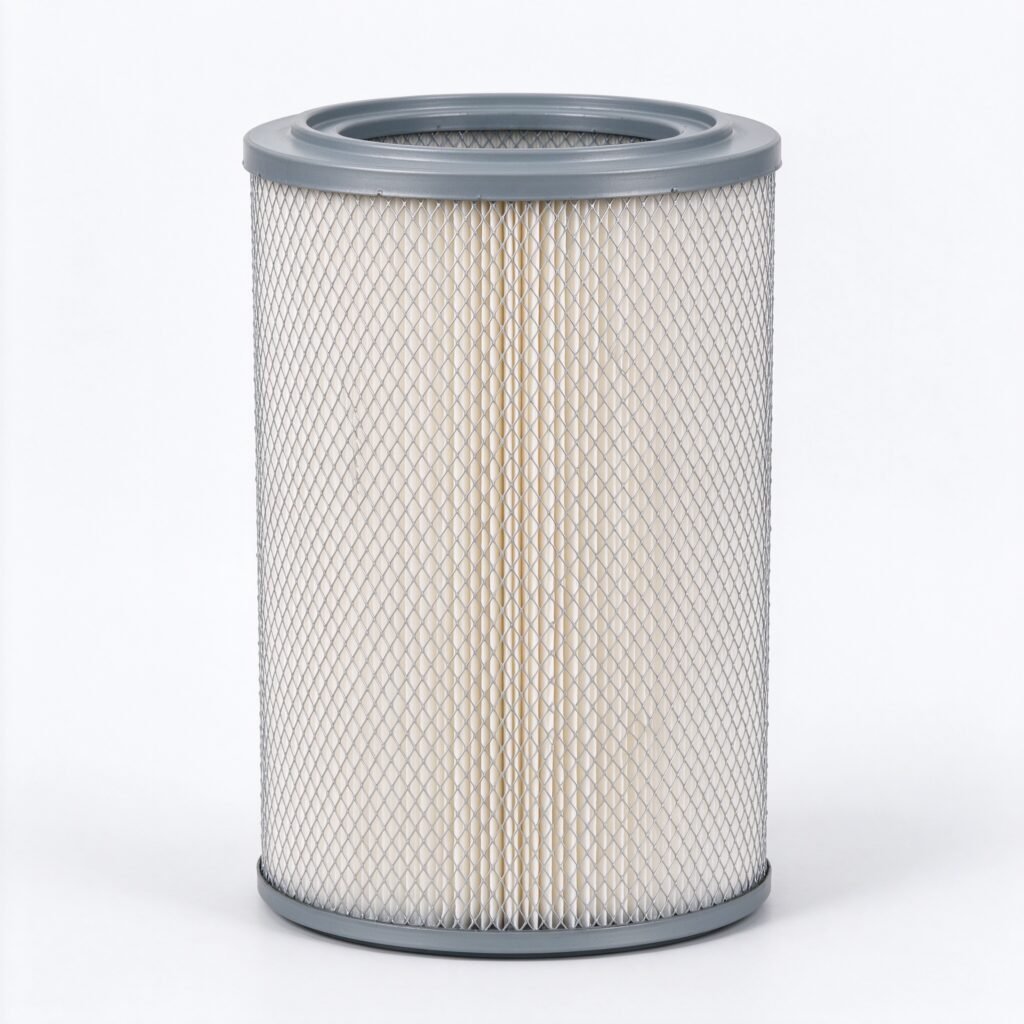 WIRES universal air compressor air intake filter element on white background