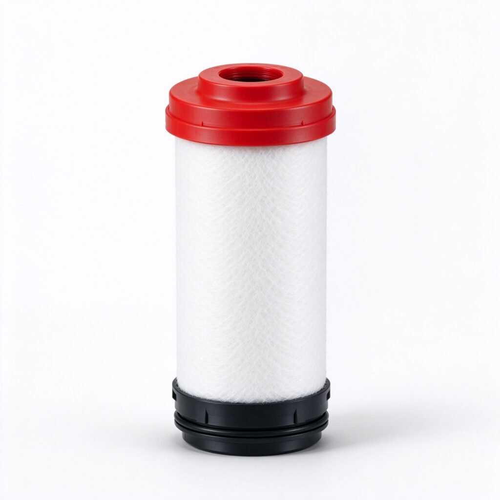 WIRES Atlas Copco DD PD QD replacement compressed air filter element on white background