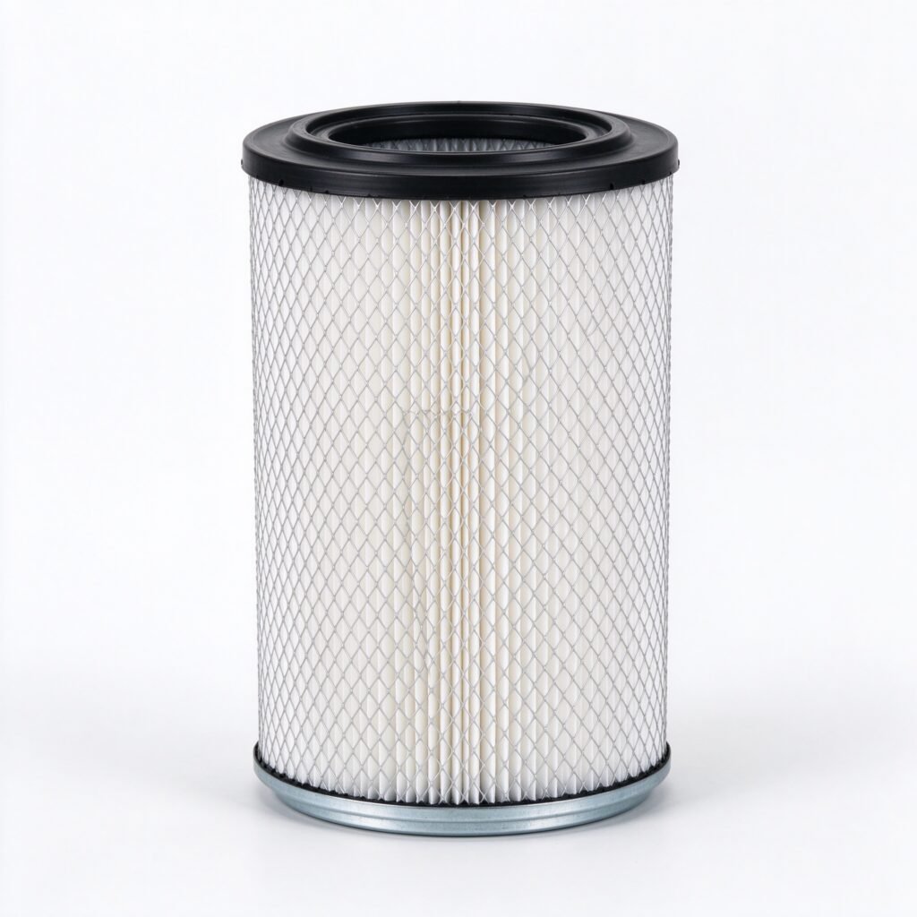 WIRES Kaishan replacement air compressor intake filter cartridge on white background