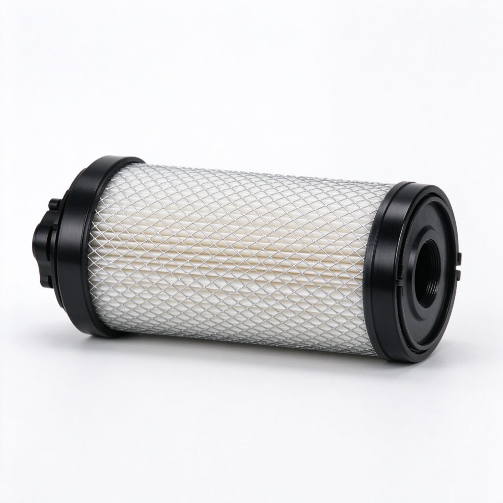 WIRES Parker replacement compressed air filter element on white background