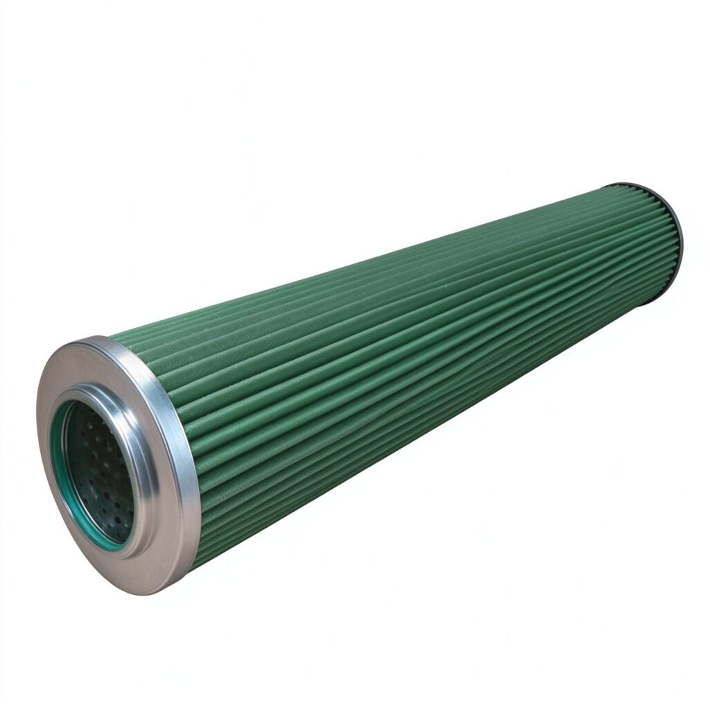 Green pleated oleophobic separator filter element for aviation fuel water separation