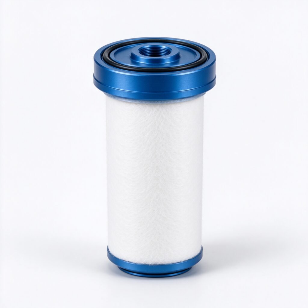 WIRES Ultrafilter replacement compressed air precision filter element on white background