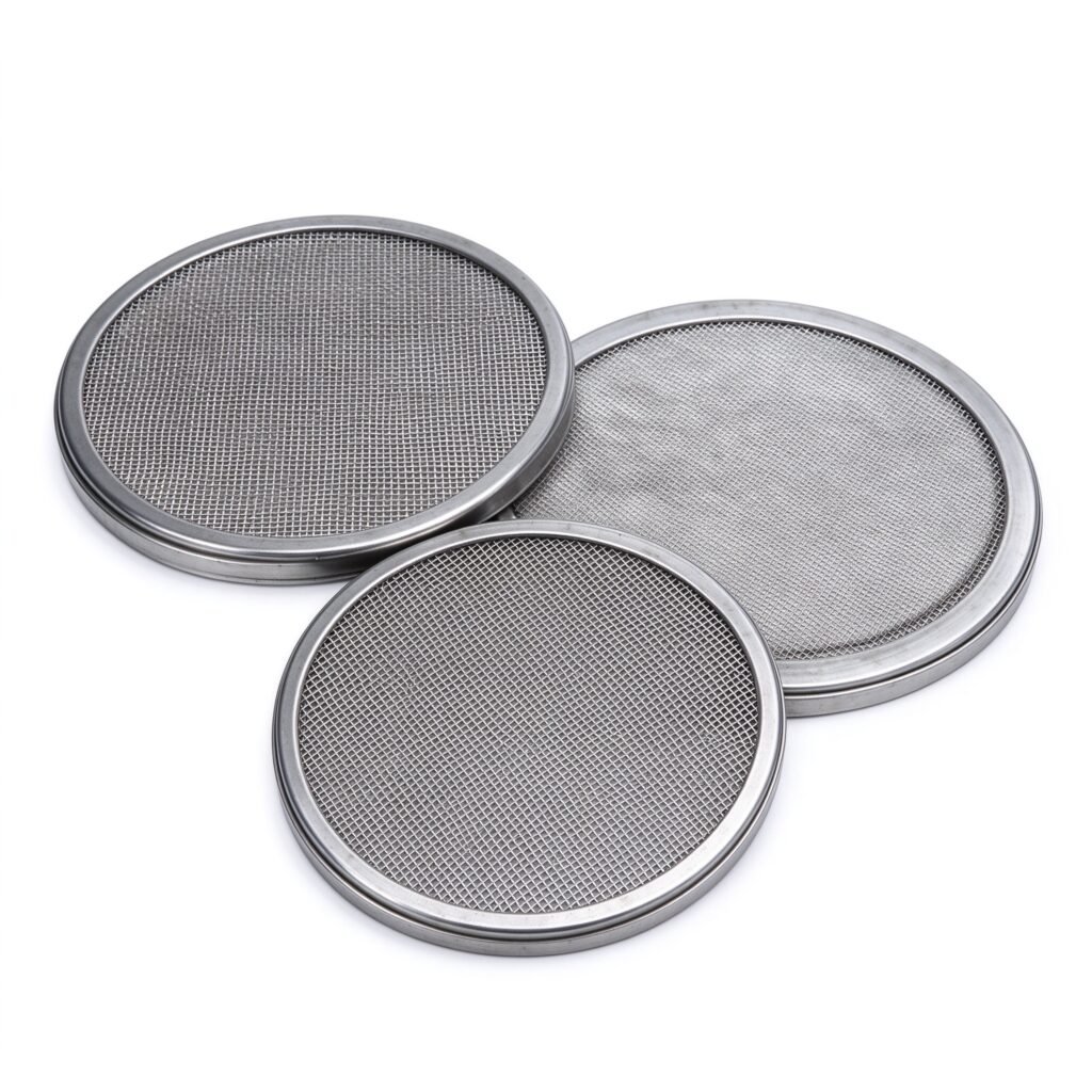 Circular stainless steel wedge wire and sintered mesh filter discs for marine and process filtration